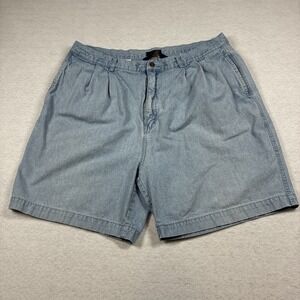 Vintage Chaps Ralph Lauren Jorts Y2K 90's Baggy Preppy Grandpa Light Wash 38